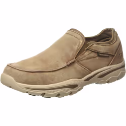 Skechers Men's Relaxed Fit-Creston-Moseco Moccasin  Light Brown  14 M US