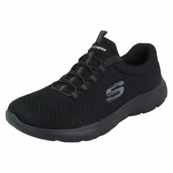 Ladies Skechers Comfy Memory Foam Trainers Summits 12980 - Black, UK 5