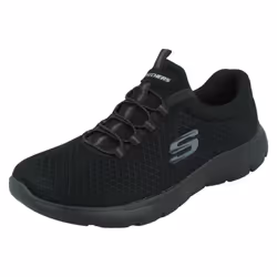 Ladies Skechers Comfy Memory Foam Trainers Summits 12980 - Black, UK 6