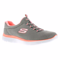 ) Skechers Summits Womens Ladies Running Trainers Gym Shoes Grey/Pink UK Size - 5 (Adults'