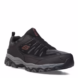 Skechers mens Afterburn M. Fit Wonted Loafer  Black/Charcoal  13 X-Wid