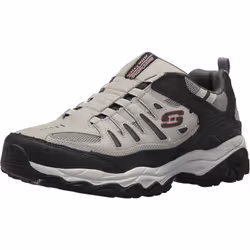 Skechers mens Afterburn M. Fit Wonted Loafer Gray/Black 13 X-Wide US