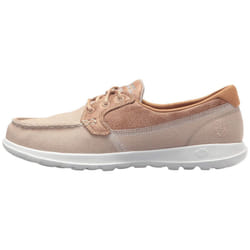 Skechers womens Go Walk Lite  15430 Boat Shoe  Natural  85 US