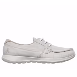 Skechers GOwalk Lite-Isla, Boat shoes, Female, Adult, Taupe, Monotone, Lace-up closure