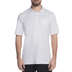 Skechers Golf Mens Sawgrass Pocket Breathable Stretch Polo Shirt - M, White