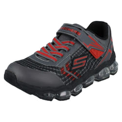 Boys Skechers Trainers Turbo Flash 90595L - Grey, UK 12.5 Child