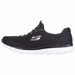 Skechers womens Summits Sneaker  Black/White  7.5 Wide US