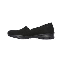 Skechers Women's Seager-STAT-Scalloped Collar  Engineered Skech-Knit S
