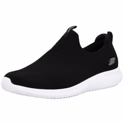 Skechers Ultra Flex First Take Womens Slip On Walking Sneakers  Black/