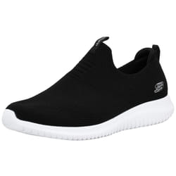 Skechers Ultra Flex First Take Womens Slip On Walking Sneakers  Black/