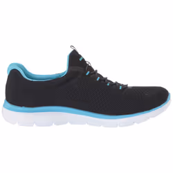 Skechers womens Summits Sneaker  Black/Turquoise  7 Wide US
