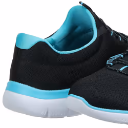 Skechers Sport Women's Summits Sneaker black/turquoise 8 W US