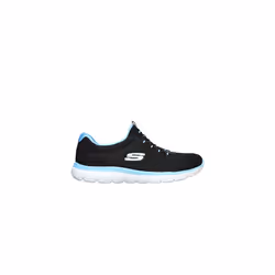 Skechers Sport Women's Summits Sneaker black/turquoise 8.5 W US