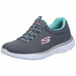 Skechers Women's Summits Sneaker Charcoal/Green 6.5