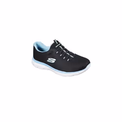 Skechers womens Summits Sneaker  Black/Turquoise  6.5 US
