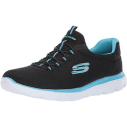 Skechers Sport Women's Summits Sneaker black/turquoise 8.5 M US