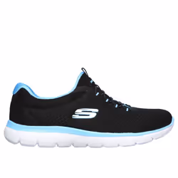 Skechers Sport Women's Summits Sneaker black/turquoise 8.5 M US