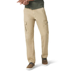 Wrangler Authentics Men's Relaxed Fit Stretch Cargo Pant, Elmwood, 32W x 29L