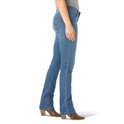 Wrangler Women's Misses Western Mid Rise Stretch Straight Leg Jean  Brianna  5 Extra Long