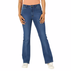 Wrangler Women's High Rise Bold Boot Jean Hudson 0W x 34L