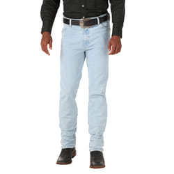 Wrangler Men's Cowboy Cut Active Flex Original Fit Jean  Bleach  42W x 30L