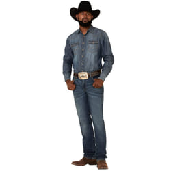 Wrangler Men's Retro Slim Fit Straight Leg Jean  Mauney  33W x 38L