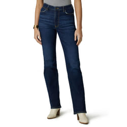 Wrangler womens High Rise True Straight Fit Jeans  Berry Dark  4 30 US