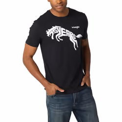 Wrangler mens 75th Anniversary T-shirt T Shirt Black Large US