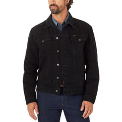 Wrangler Men's Cowboy Cut Western Unlined Denim Jacket  Shadow Black