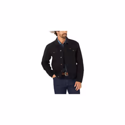 Wrangler Men's Cowboy Cut Western Unlined Denim Jacket  Shadow Black