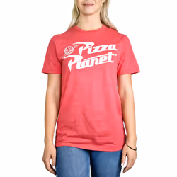 Toy Story Pizza Planet Delivery Adult T-Shirt (Small  Heather Red)