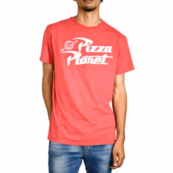 Toy Story Pizza Planet Delivery Adult T-Shirt (Small  Heather Red)