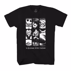 Disney Nightmare Before Christmas Jack Sally Oogie Boogie Grid T-Shirt