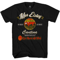 STAR WARS Mos Eisley cantina Tatooine Mens Adult graphic Tee T-Shirt (Black  XX-Large)