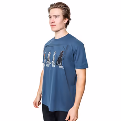 STAR WARS Death Star Road Stormtrooper Crossing Mens T-Shirt (Indigo H