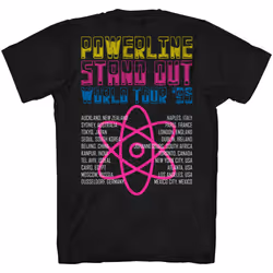 Disney Goofy Movie Powerline Legit Stand Out Tour Adult T-Shirt(Black