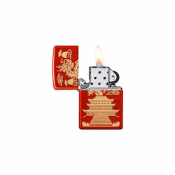 Lighter, Metallic Red Matte, One Size