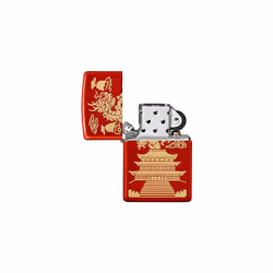 Lighter, Metallic Red Matte, One Size