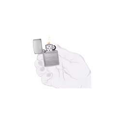Lighter, Metal, BRUSHED CHROME, One Size