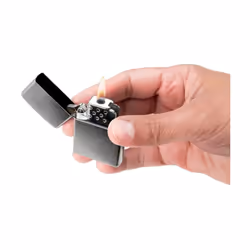Zippo Lighter Gas Insert - Yellow Flame 65815, Windproof Lighter Refillable Zippo, Made of Metal with Characteristic "click" Zippo, Silver Colour,