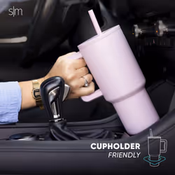 Simple Modern 30 oz Tumbler with Handle and Straw Lid | Insulated Cup Reusable Stainless Steel Water Bottle Travel Mug Cupholder Friendly | Gifts for