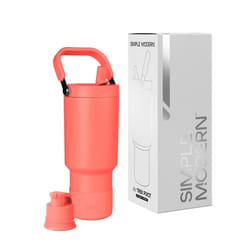 Simple Modern Trek Pivot | 30oz Flip Straw Tumbler with Handle | Water Bottle & Boot | Interchangeable Straw & Chug Lids | Insulated Stainless Steel J