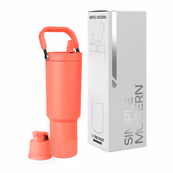Simple Modern Trek Pivot | 40oz Flip Straw Tumbler with Handle | Water Bottle & Boot | Interchangeable Straw & Chug Lids | In ...