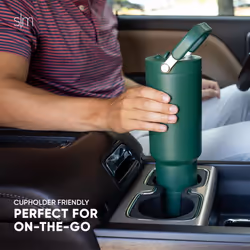 Simple Modern Trek Pivot | 40oz Flip Straw Tumbler with Handle | Water Bottle & Boot | Interchangeable Straw & Chug Lids | Insulated Stainless Steel J