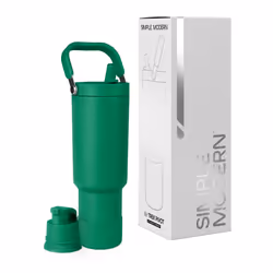Simple Modern Trek Pivot | 40oz Flip Straw Tumbler with Handle | Water Bottle & Boot | Interchangeable Straw & Chug Lids | In ...