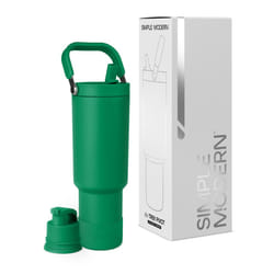 Simple Modern Trek Pivot | 40oz Flip Straw Tumbler with Handle | Water Bottle & Boot | Interchangeable Straw & Chug Lids | Insulated Stainless Steel J