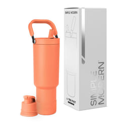 Simple Modern Trek Pivot | 40oz Flip Straw Tumbler with Handle | Water Bottle & Boot | Interchangeable Straw & Chug Lids | Insulated Stainless Steel J