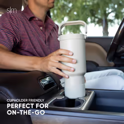 Simple Modern Trek Pivot | 30oz Flip Straw Tumbler with Handle | Water Bottle & Boot | Interchangeable Straw & Chug Lids | Insulated Stainless Steel J