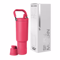 Simple Modern Trek Pivot | 40oz Flip Straw Tumbler with Handle | Water Bottle & Boot | Interchangeable Straw & Chug Lids | In ...
