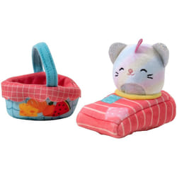Squishville by Squishmallows SQM0069 Room Set, Picnic, Mini-Squishmallow and 2 Plush Accessories, Marshmallow-Soft Animals, Toys